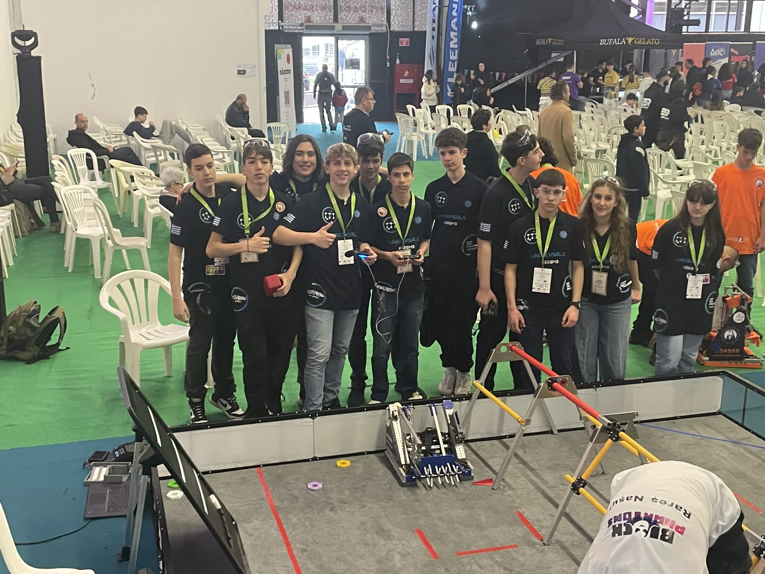Η ομάδα UniREVsals VIOHALCO TECHNOLOGIES #22043 στο αγωνιστικό πεδίο του FIRST Tech Challenge Greece 2024