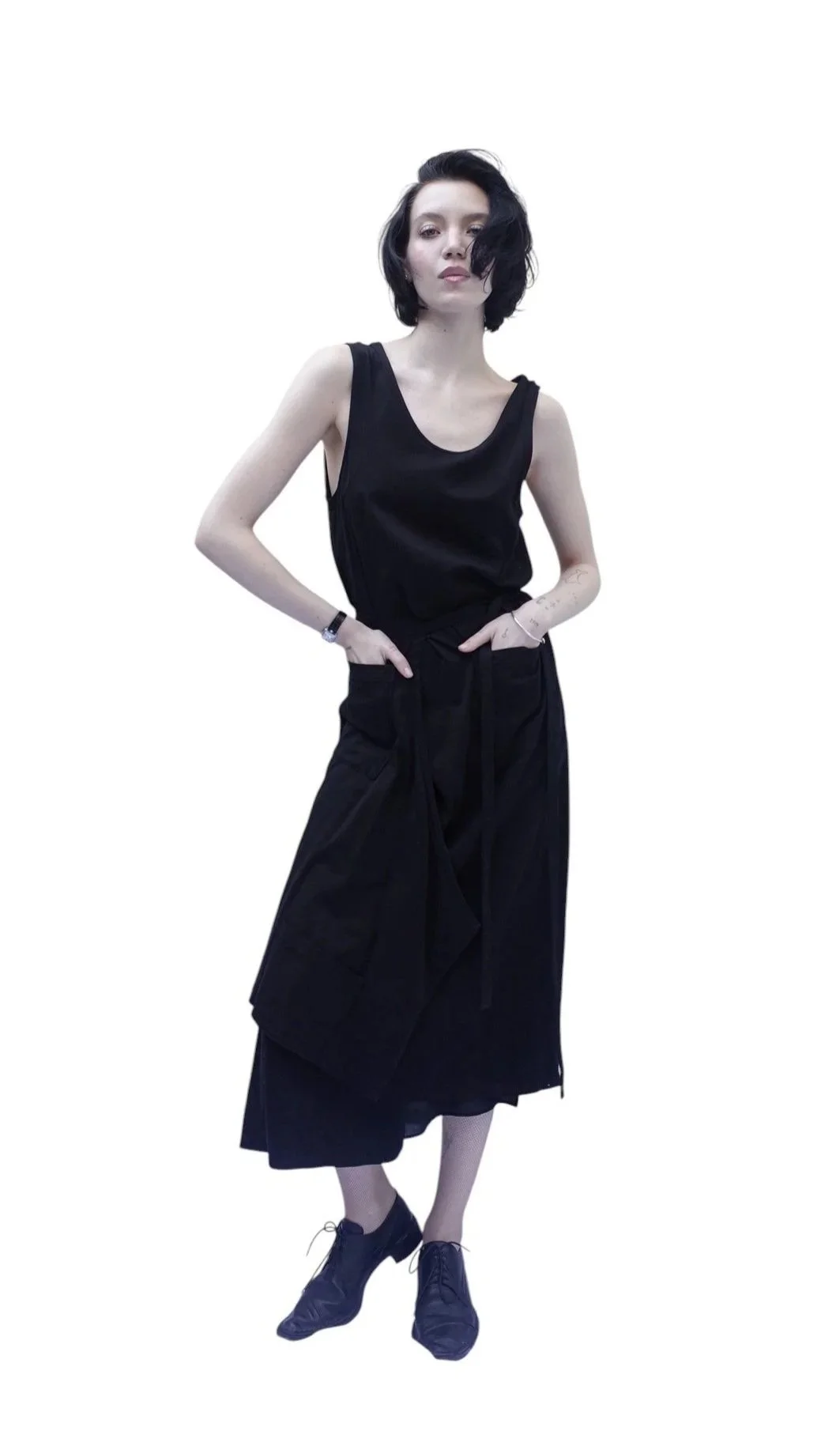 Asymmetric Apron Dress [ Archive Sample Sale ]