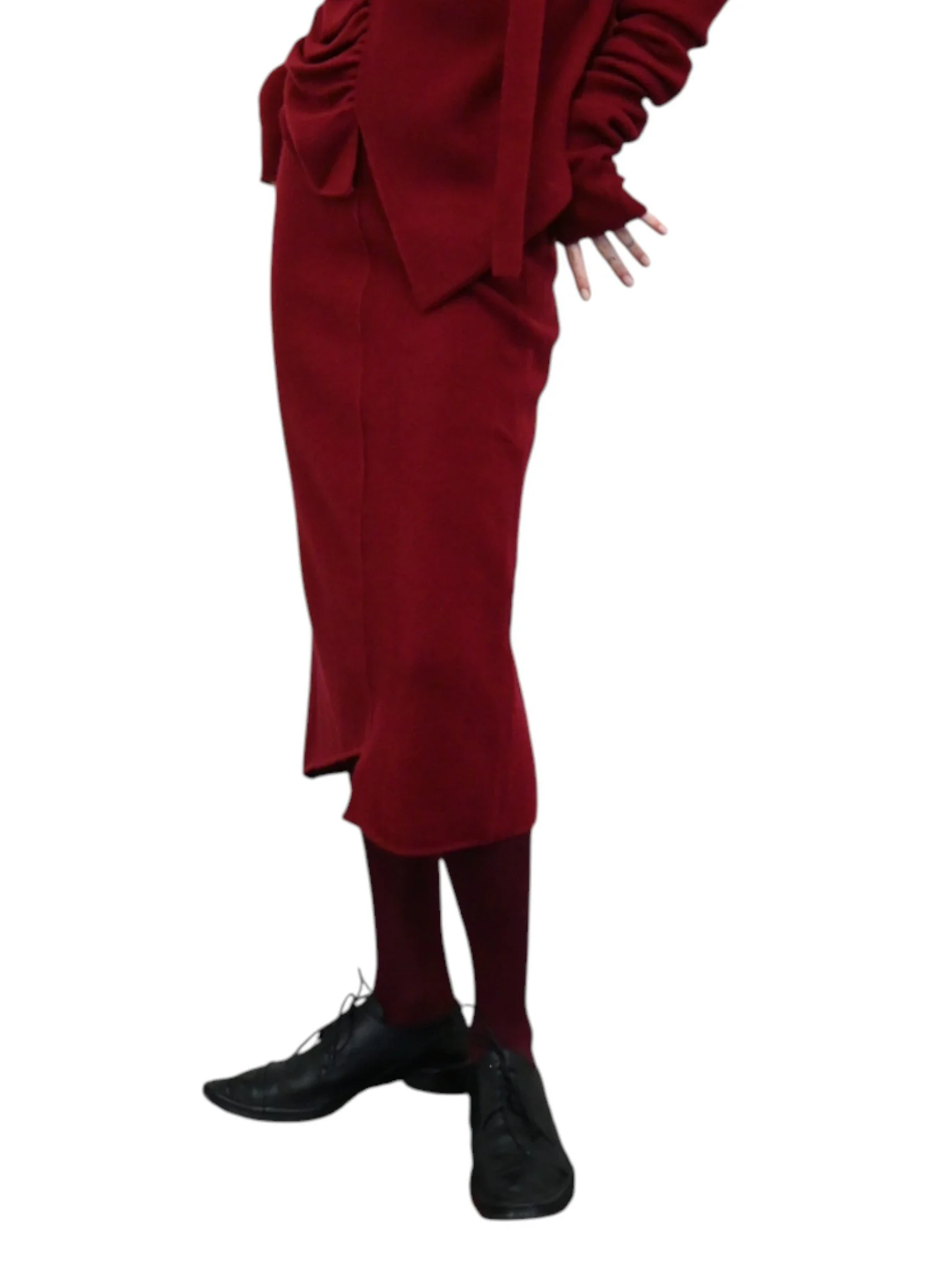 KNIT SKIRT "MS.NO"  [Winter Sale Item]