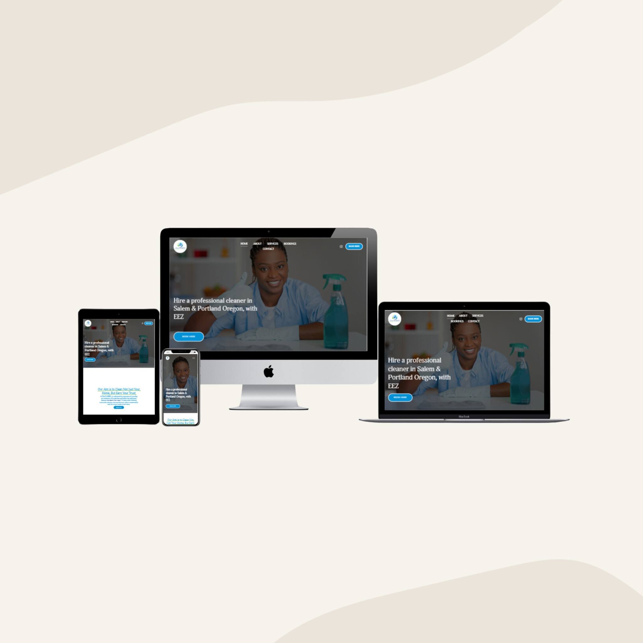 Website design on Squarespace for this cleaning business in Portland Oregon. 

There's lots of things that I enjoy about designing websites, one of them is working with other business owners around the world. This client communicated exactly what the