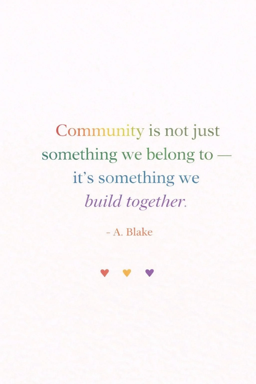Community…