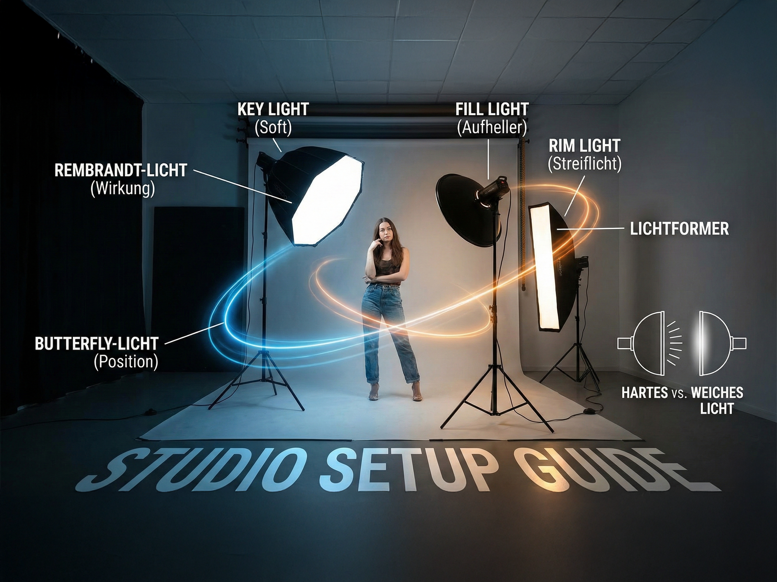 Das kleine 1x1 der Studio-Fotografie: Lichtführung und Technik