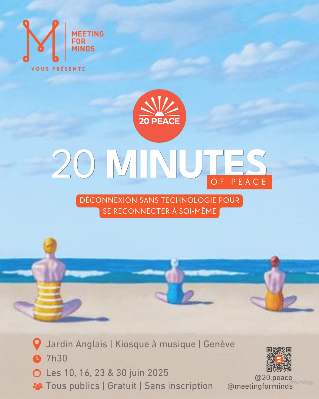 Lancement de 20 peace à Genève en juin