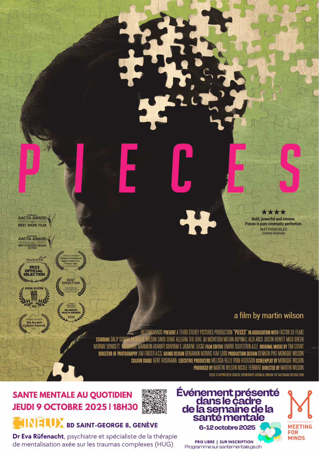 Projection spéciale du film PIECES – Semaine de la Santé Mentale 2025