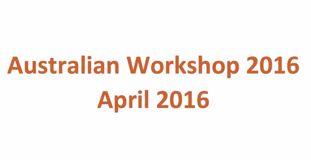‘australian Workshop 2016