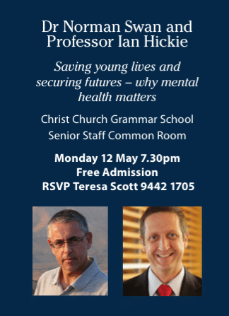 Dr Norman Swan and Professor Ian Hickie Lecture – Australia, 2014