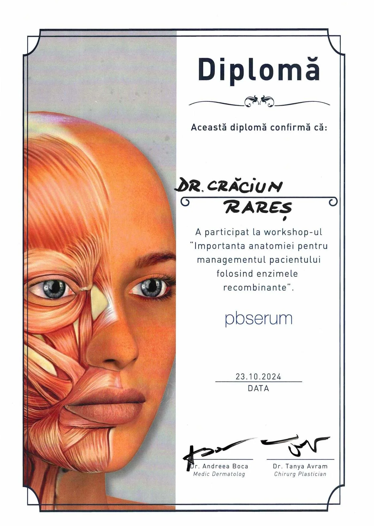 Dr. Crăciun Rareș - Workshop enzime recombinante (PB Serum), Cluj 2024