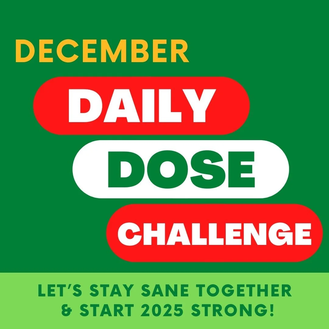 We all do better when we move during the holiday season. But if you're like me, I some accountability is important to my success. 
That's what my December Challenge is all about: helping prioritize our movement practice, keep us healthy through the