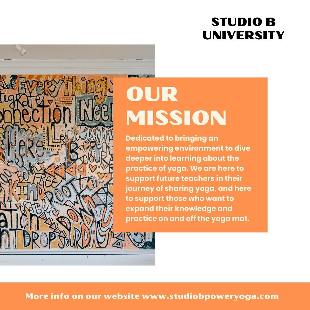 Our mission is to to support YOU through this incredible journey of growth and transformation ✨🧡
 
#studiobpoweryoga #sbpy #yogateachertraining #200hourYTT #beyou #yoga #harrisburgpa
