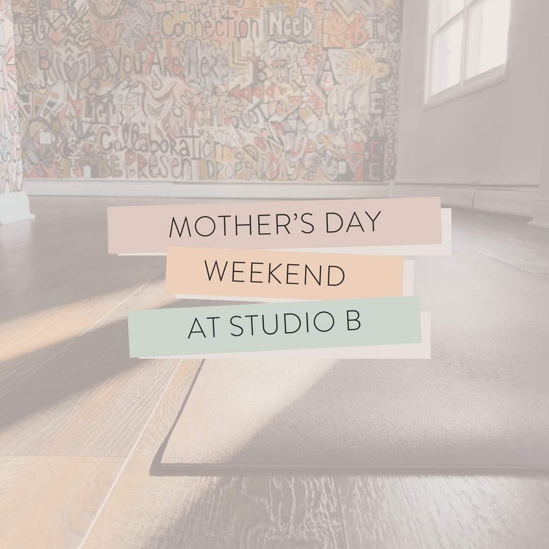 This weekend is Mother&rsquo;s Day and we are celebrating Saturday and Sunday at the studio! Bring whoever you want to celebrate this weekend to class and they flow for free! 🎉
 
So many class options to choose from&mdash;Power Flow, Vin to Yin, Yog
