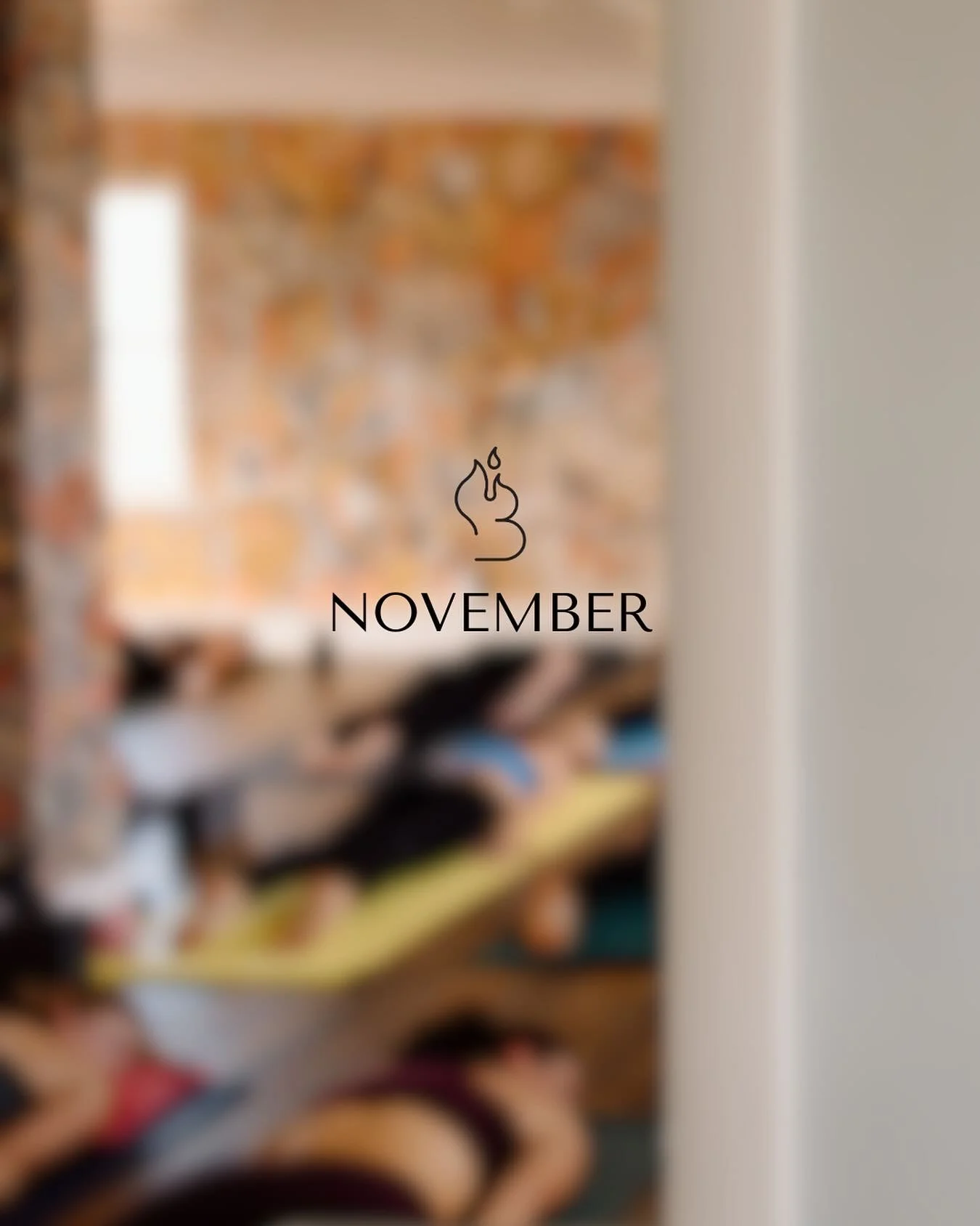 N O V E M B E R
 
11/1-30 | Food Drive for Central PA Food Bank - Harrisburg
11/3 | Evening Class Time Change Begins
11/15-16 | Yin Continuing Education Course 
11/25 | Gratitude Vin to Yin 
11/27 | Thanksgiving Modified Schedule 
 
🔥🧡