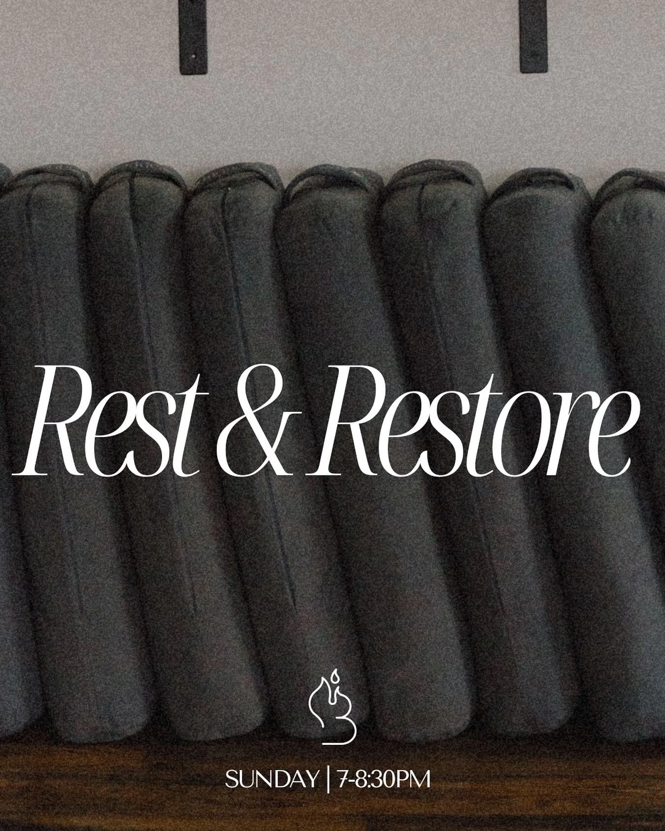 ✨Restorative &amp; Yoga Nidra✨
 
Our monthly favorite returns this Sunday! 90 minutes of pure rest and bliss &mdash; the perfect chance to slow down this season. 
 
You deserve to exhale 🧡
