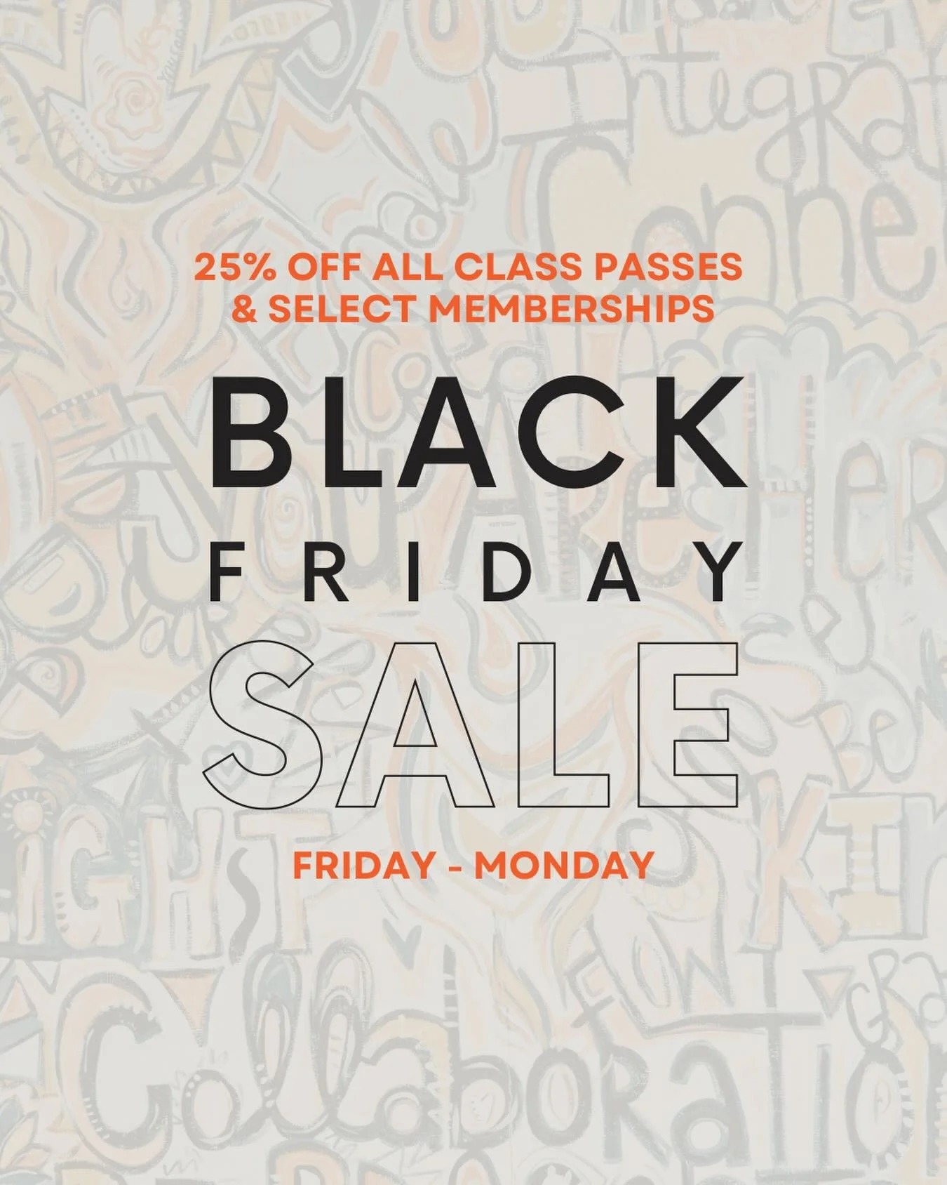 &lsquo;Tis&rsquo; the season for our biggest sale of the year!
 
25% off all class passes &amp; select memberships ⚡️ Today through Monday!
 
PSA &mdash; Our 6 month unlimited membership is making a comeback for this sale only! Grab it while you can 