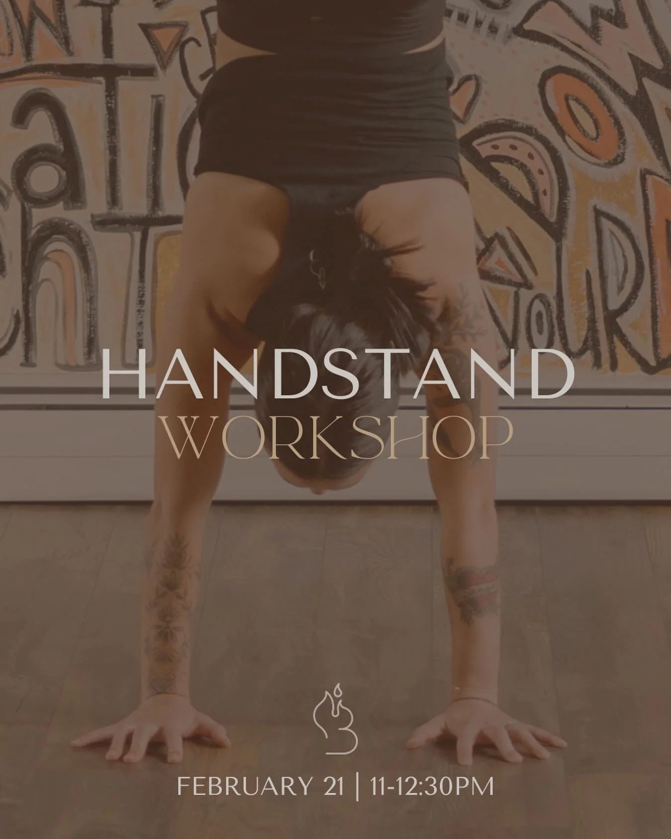 WARNING: side effects may include falling in love with standing on your hands 🚨
 
This handstand workshop breaks things down so you can feel strong, supported, and confident&mdash;no matter your starting point. 
 
No pressure to hold it. No need to 