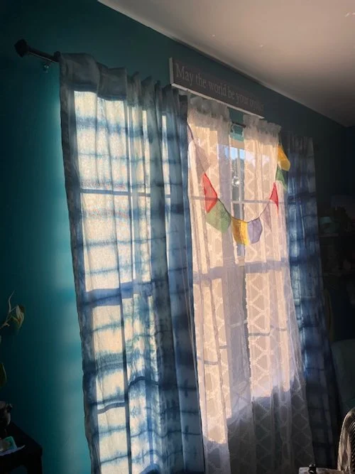 Hand Dyed Indigo Curtains