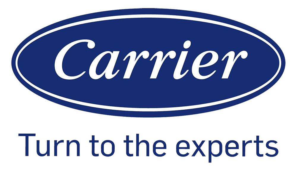 Carrier logo with the slogan 'Turn to the experts' underneath
