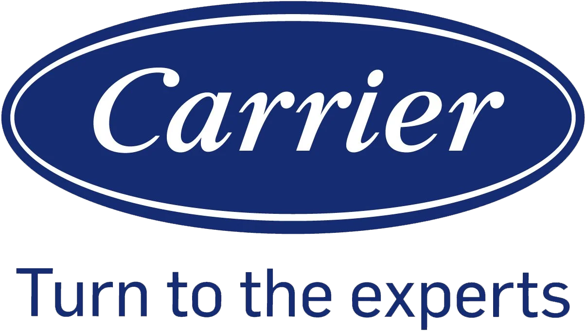 Carrier logo with the slogan 'Turn to the experts' underneath.