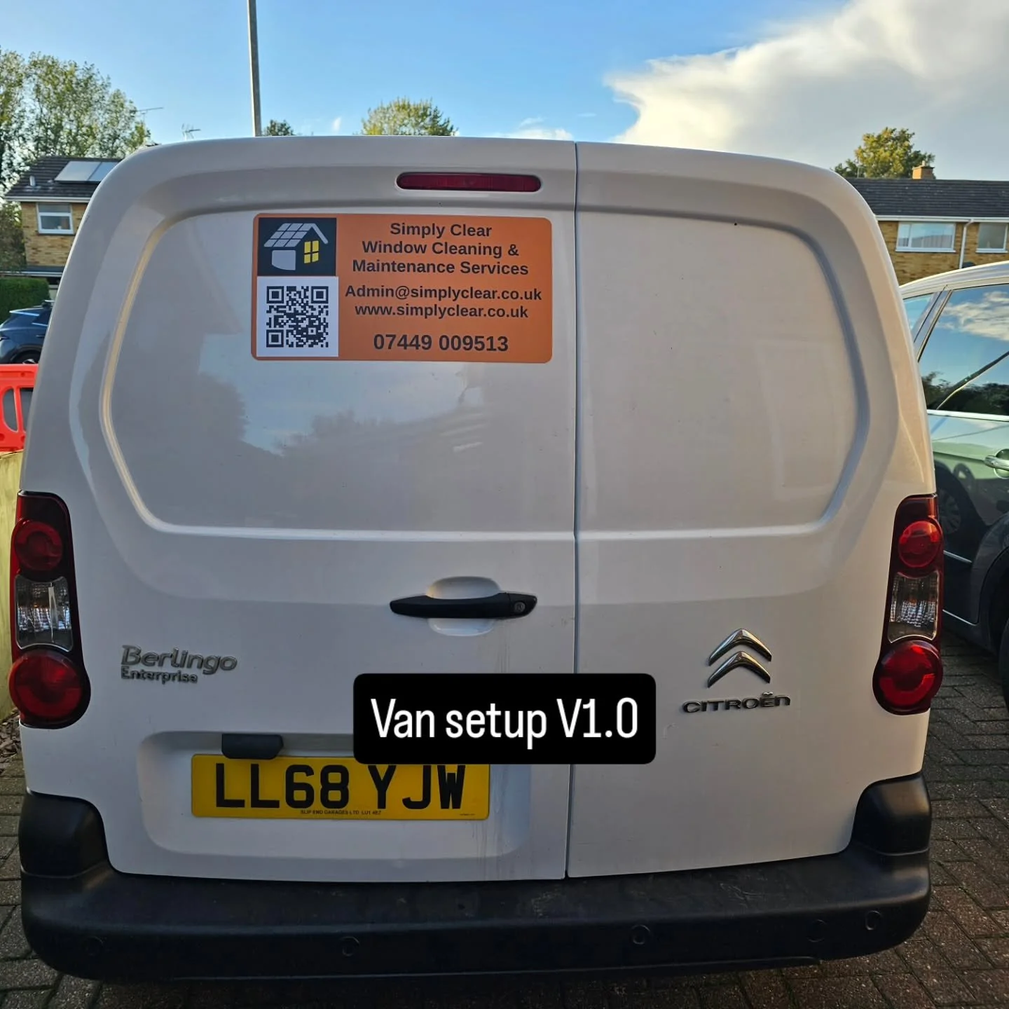Van setup V1.0.
#towcester #towcesterbusiness #silverstone #windowcleaning #windowclean