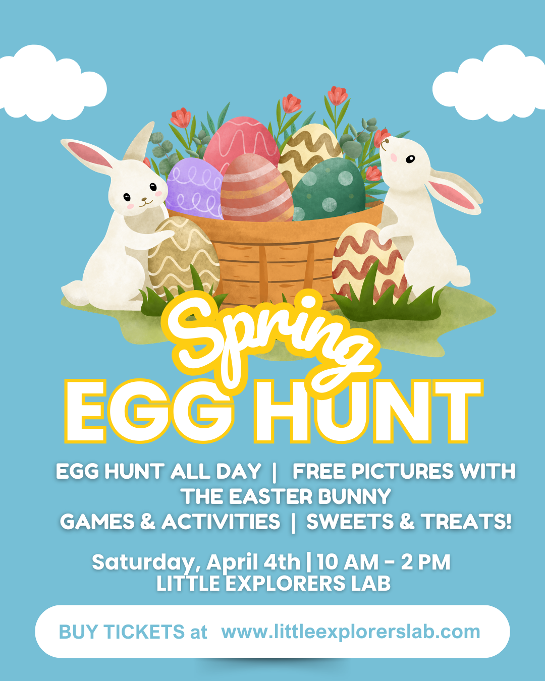 Spring Egg Hunt at Little Explorers Lab 🐰🌷