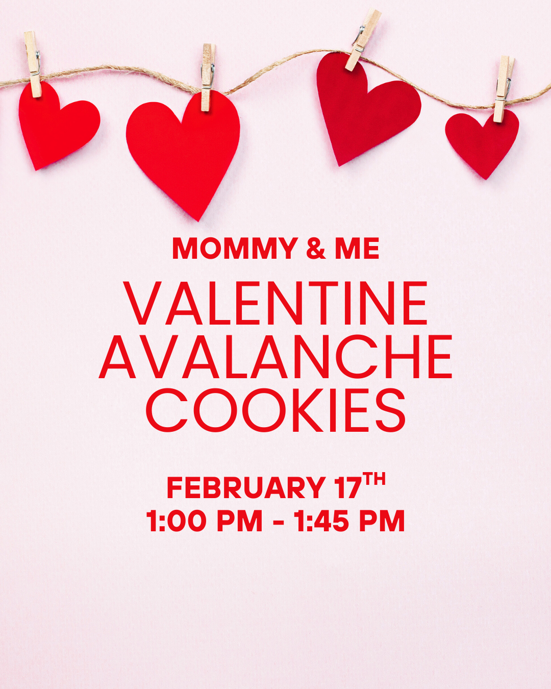 Mommy and Me Valentine Avalanche Cookies
