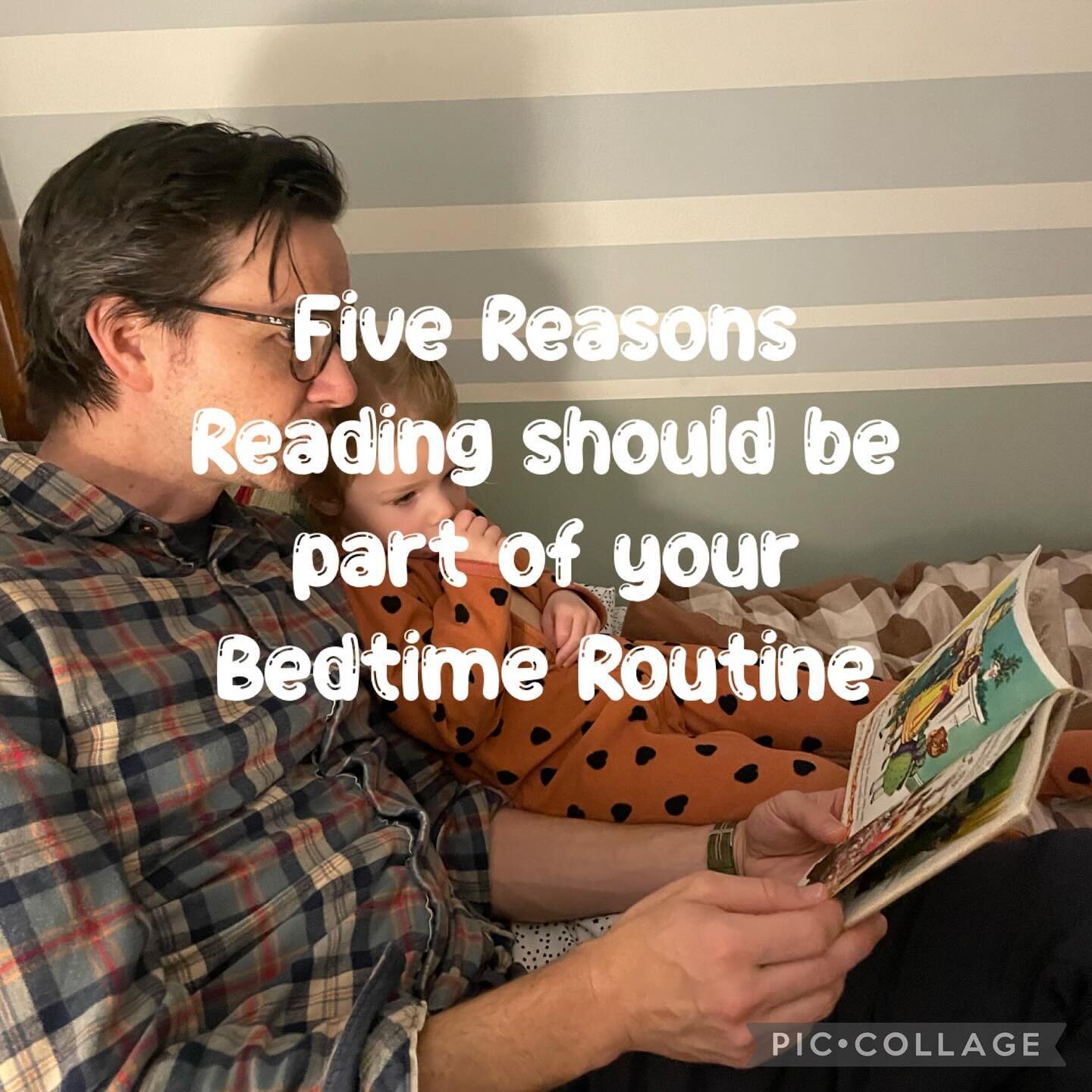 As a former school librarian I am passionate about the importance of reading! Building reading into the sleep routine has so many benefits! Here are just five top reasons:
1. It fosters connection. Reading a story to your child is such a gift. It pro