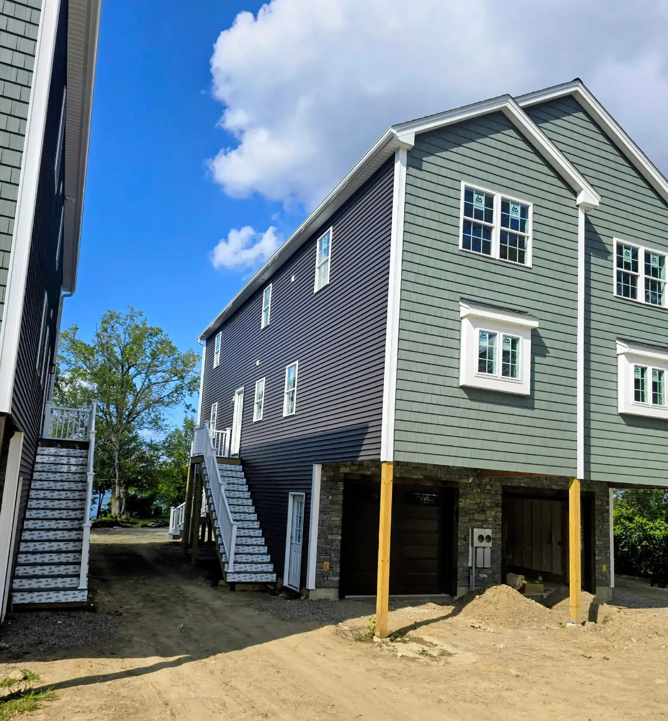 Royalty Gutters LLC in collaboration with J.M. LaBouef General Contracting on Indian Lake in Worcester, MA