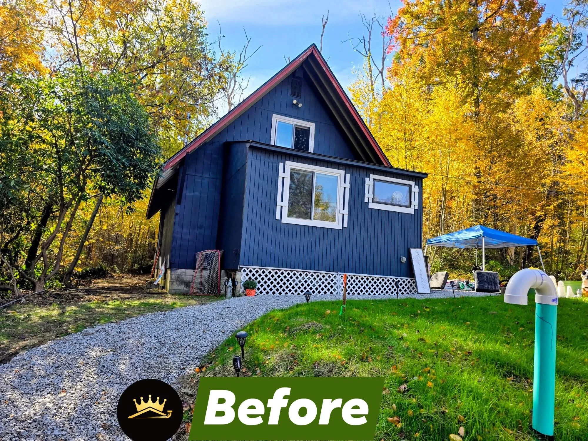 6-inch white aluminum seamless gutters with hidden hangers, 3x4 downspouts, and replacement of rotted fascia boards in Holland, MA