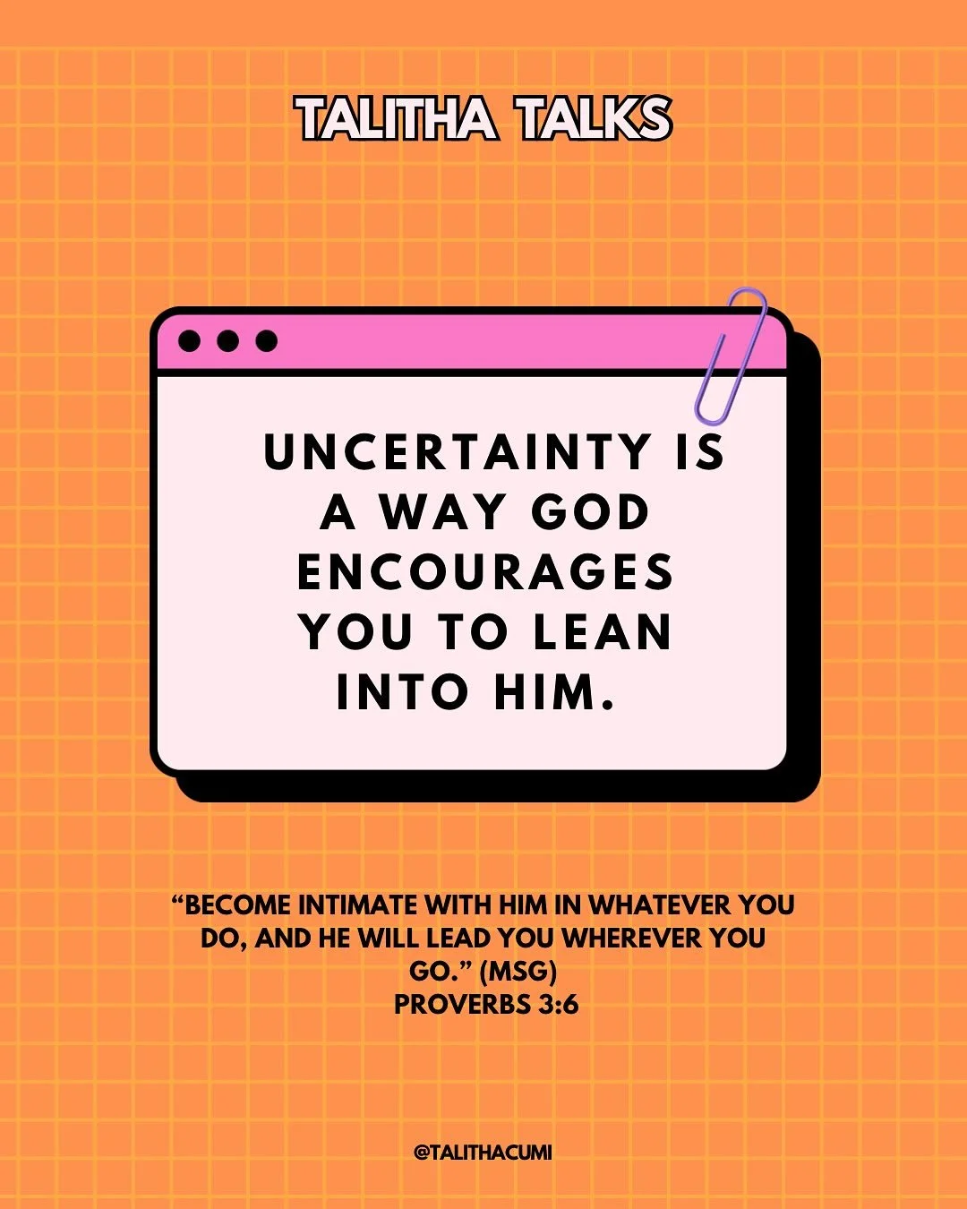 Not sure which road to take, what to do? That’s the perfect reminder to seek our Heavenly Father🩷…
“And He will make your path straight” —Proverbs 3:6☺️🙌🏽
Share this with a friend or sister.🧡🩷
#encouragement #re
