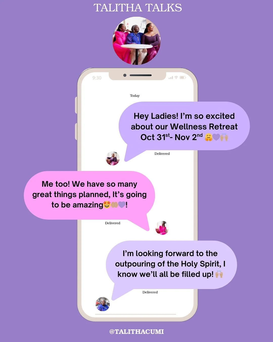 We’re just a few weekends away from our WELLNESS RETREAT!🤗💜🤗💜
We’re so looking forward to a time of sisterhood, refreshing and growth in the Lord. Check out our đź”—link in bio đź”—to sign up or if you can’t make it this time, sha