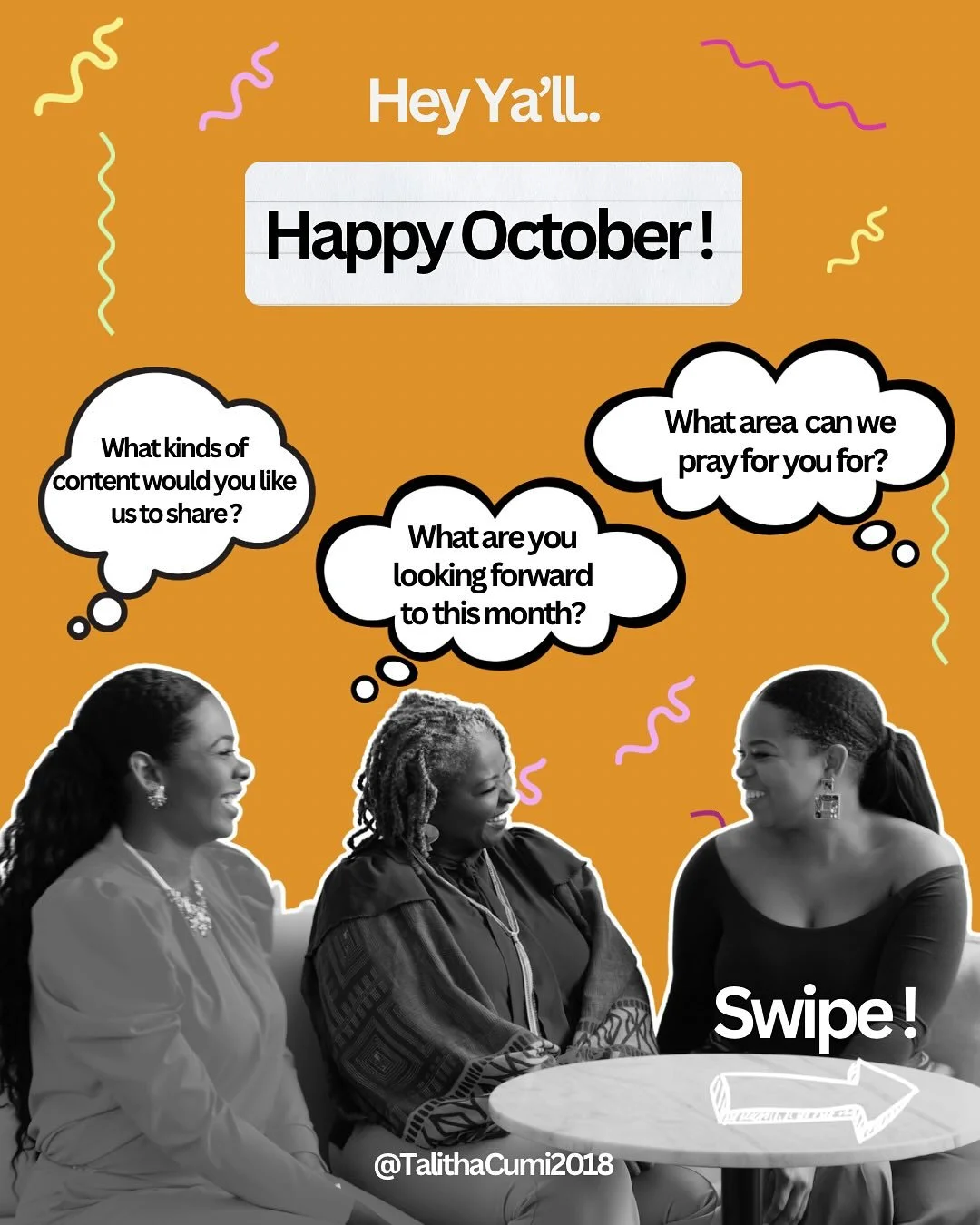 🎉Happy New Month! 🎉
We answered the questions but would love to hear your thoughts on them! Drop us a line! And enjoy this New Day🤗🤲🏽💜
#newmonth #october #encouragement #inspiration #christianwomen