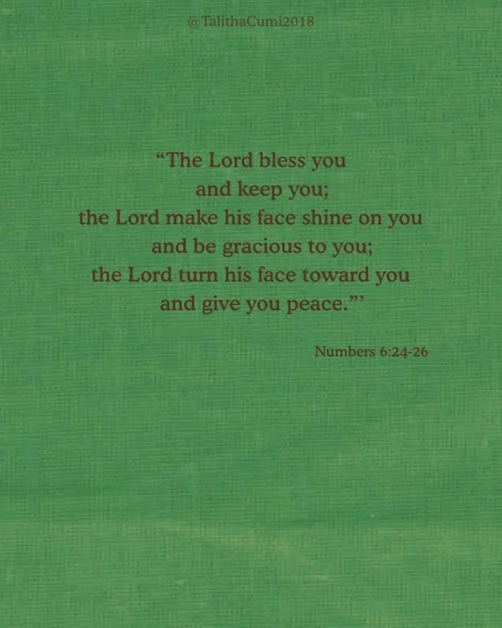 We often say this at the end of a service, as people are walking out of the sanctuary to start their week and while it is the middle of the week, let this verse remind you of promise, may it be a truth in your life, and may you walk always in peace. 