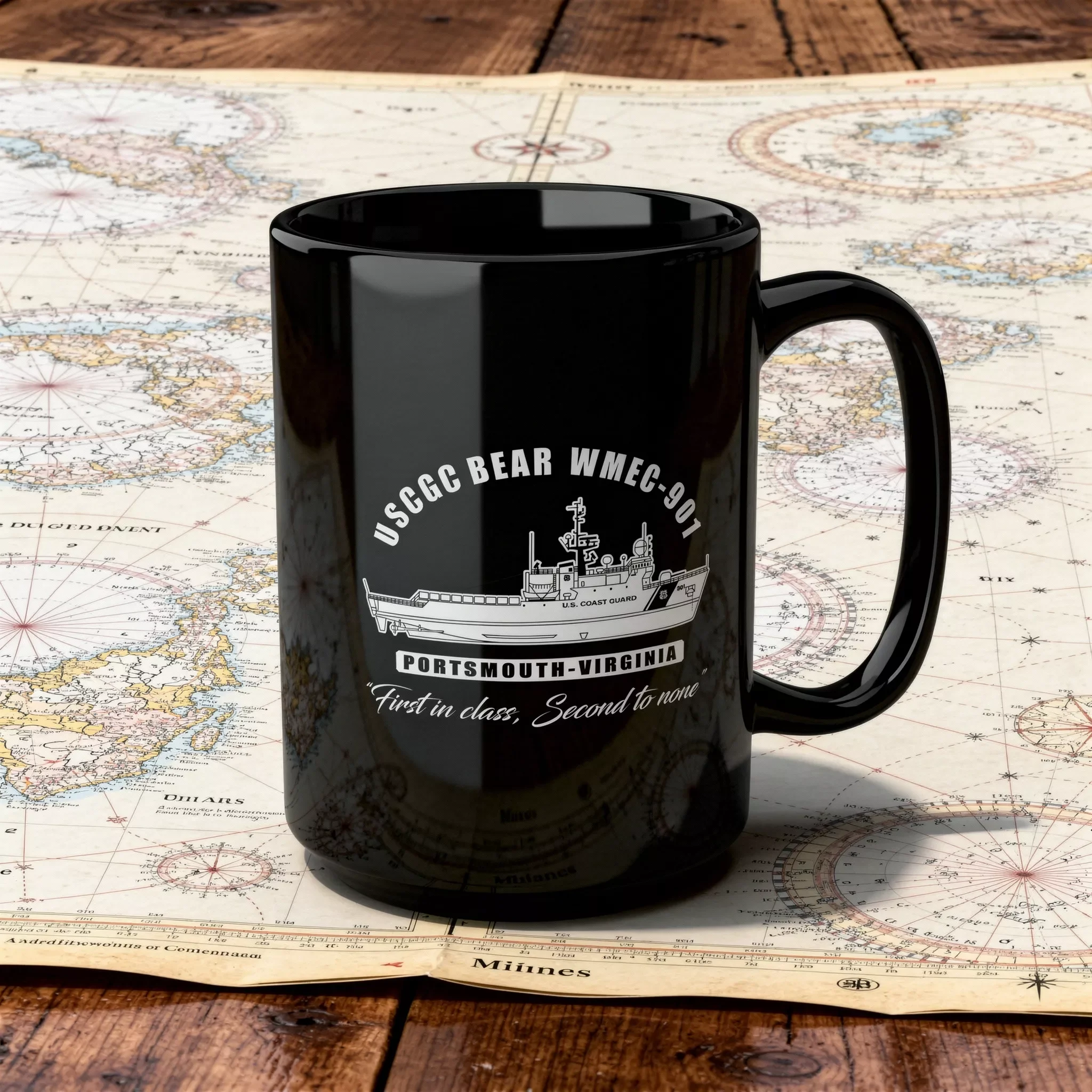 CGC BEAR Black Mug, 15oz