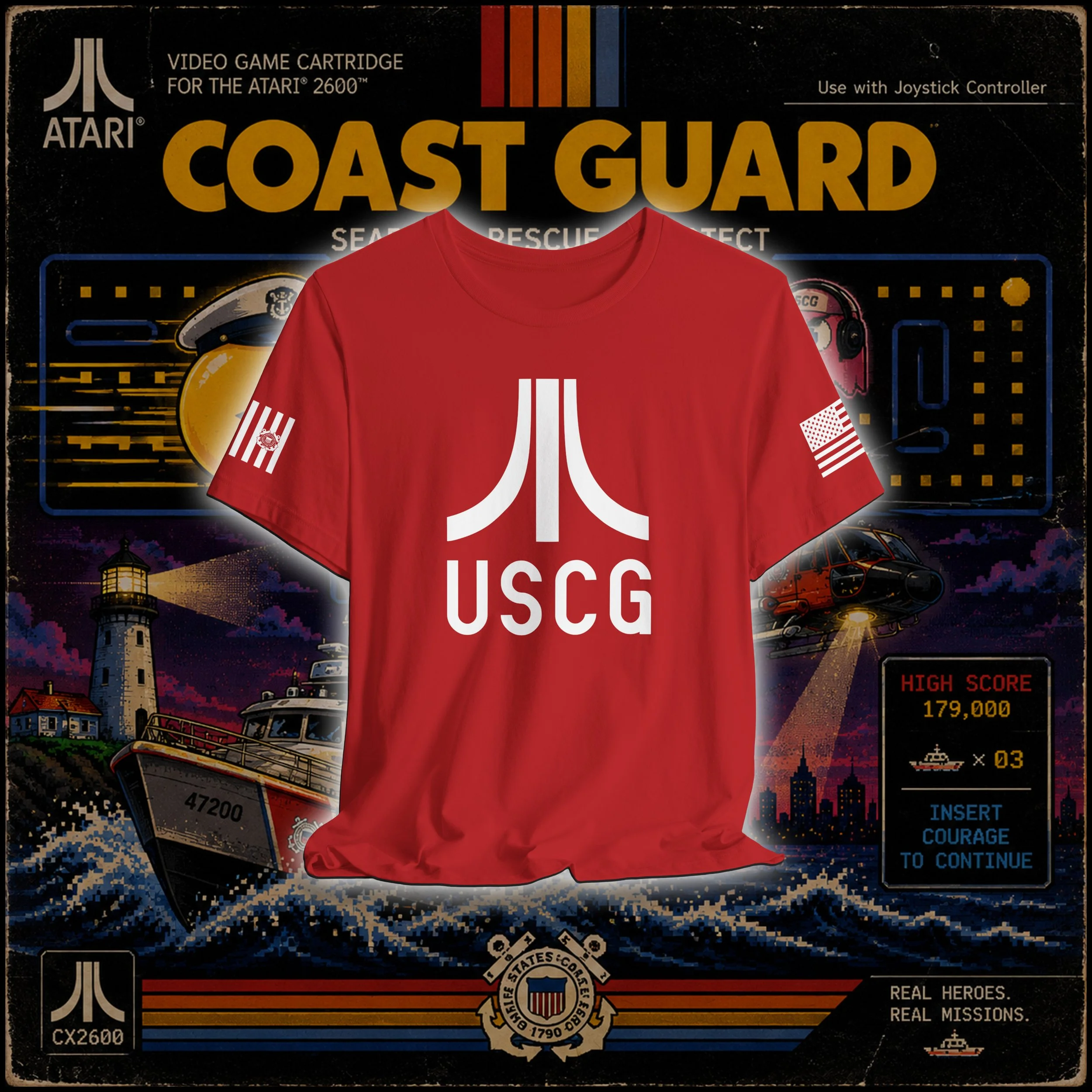 CG-ATARI Unisex Jersey Short Sleeve Tee