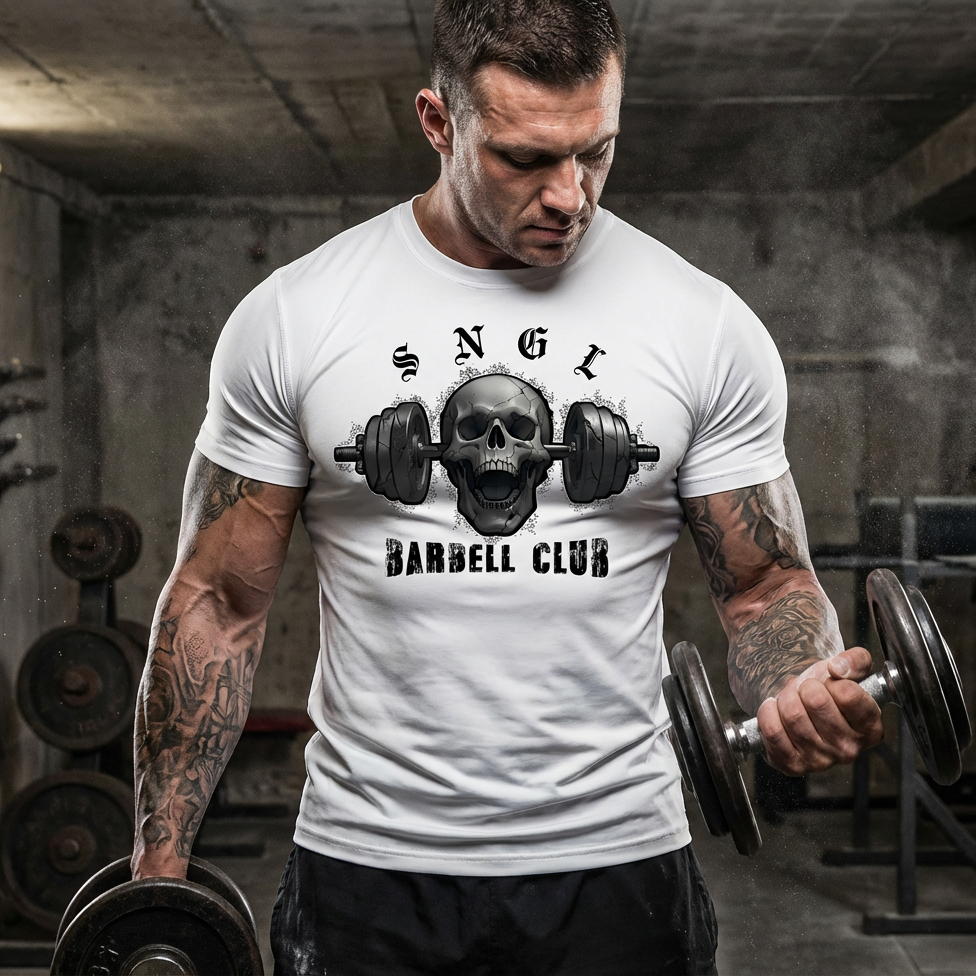BARBELL CLUB Unisex Moisture Wicking Tee
