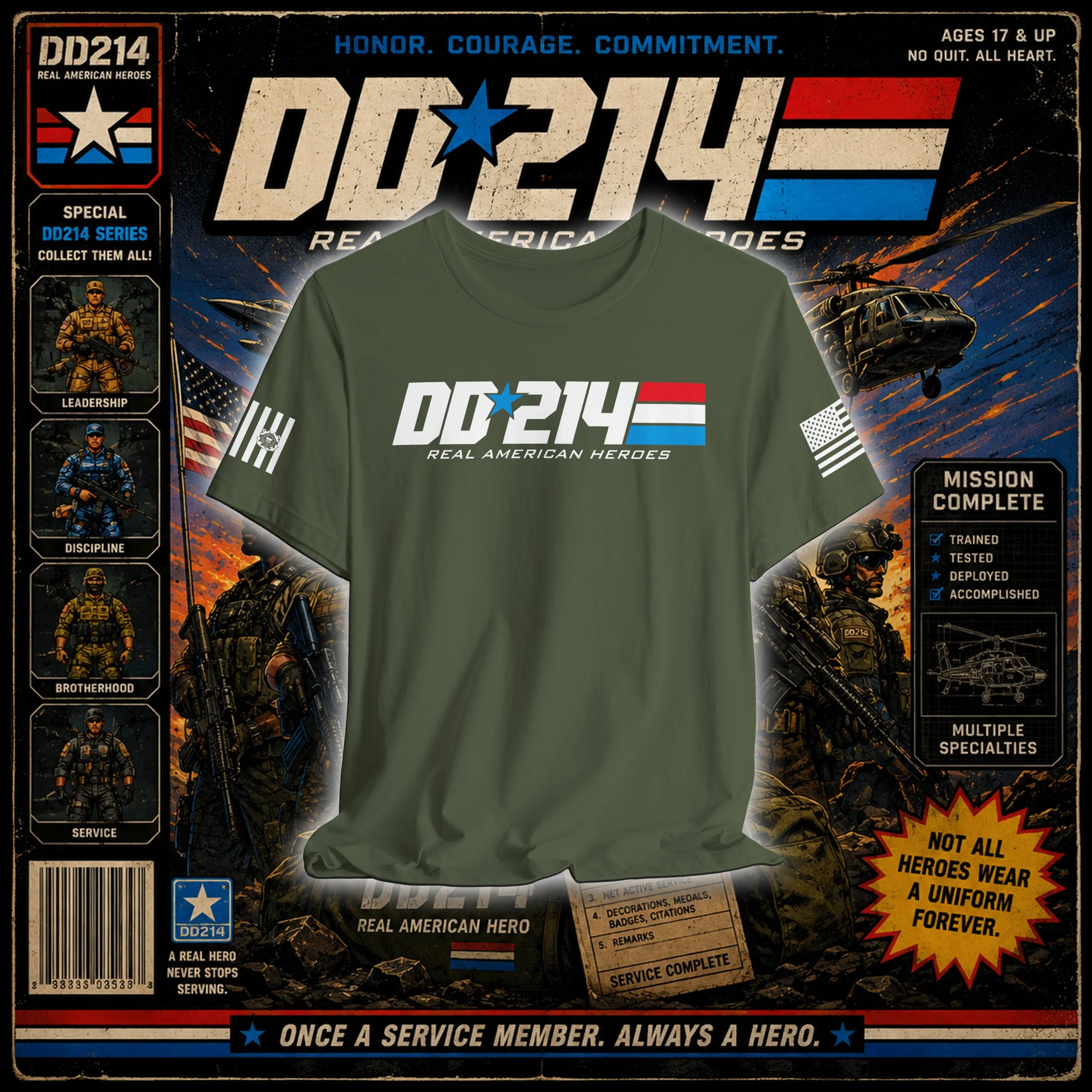 DD 214 Unisex Jersey Short Sleeve Tee