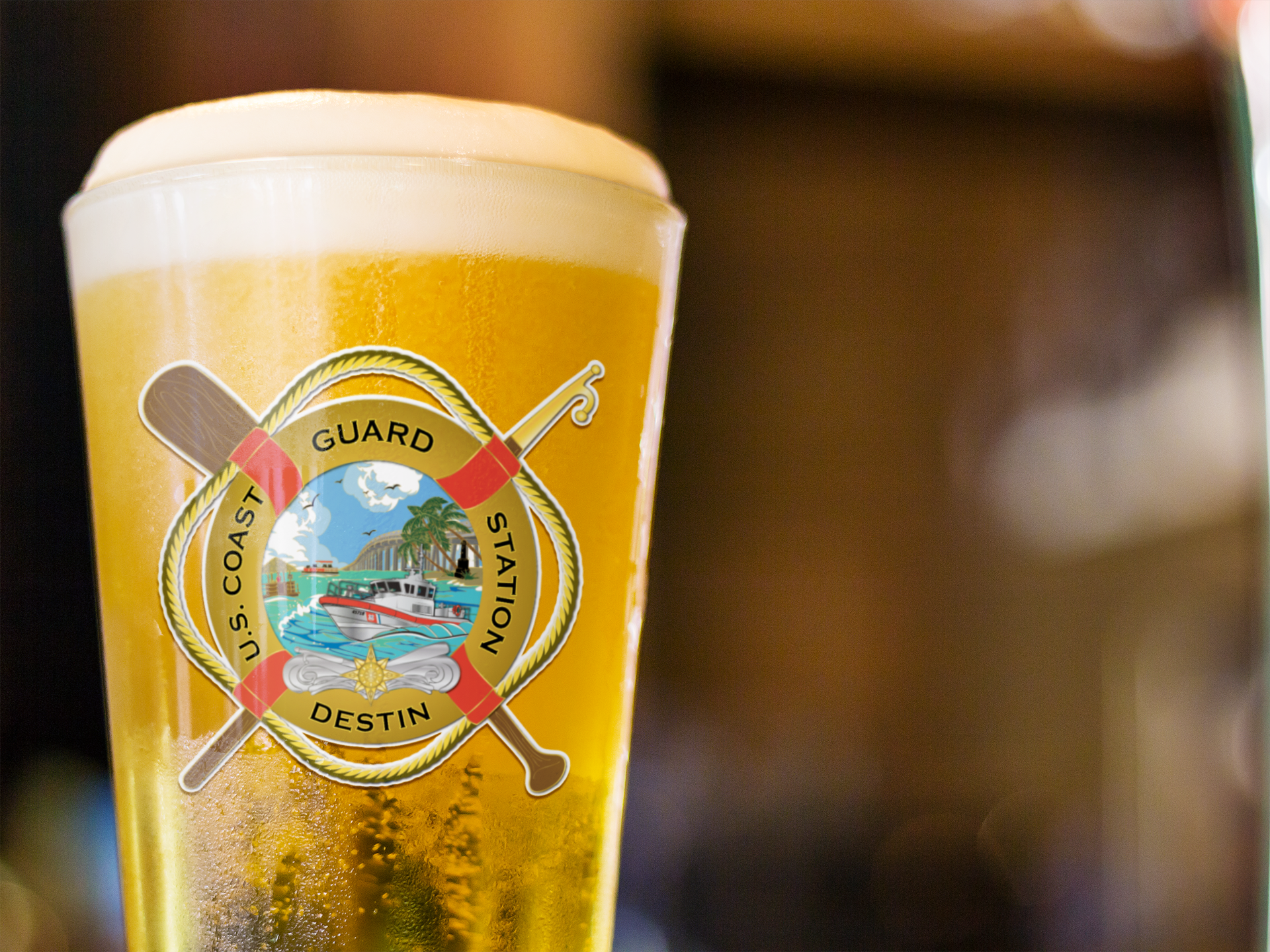 STA. DESTIN Pint Glass, 16oz