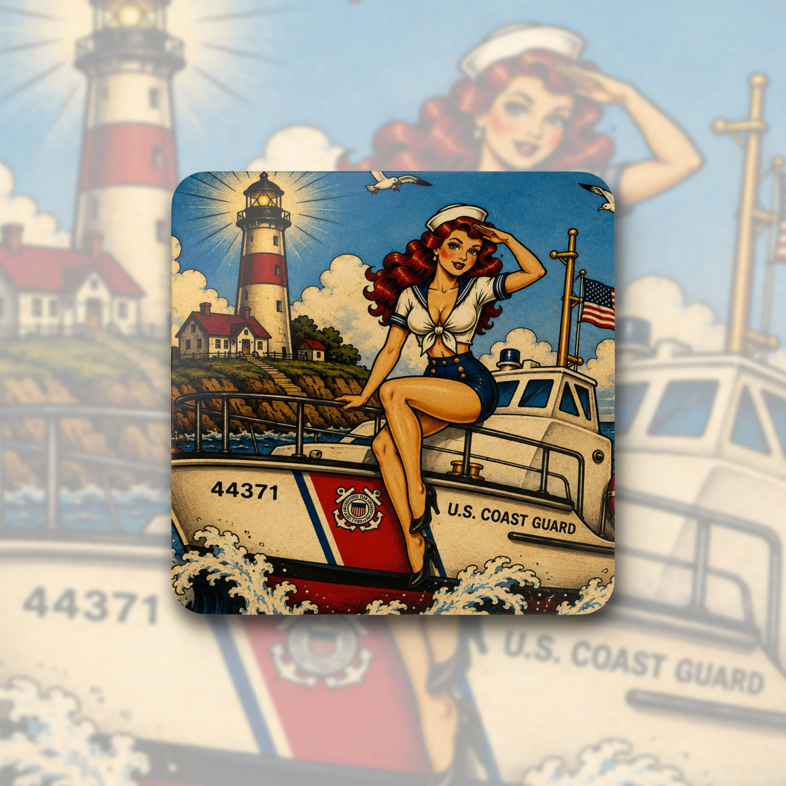 44-LIFE Corkwood Coaster Set