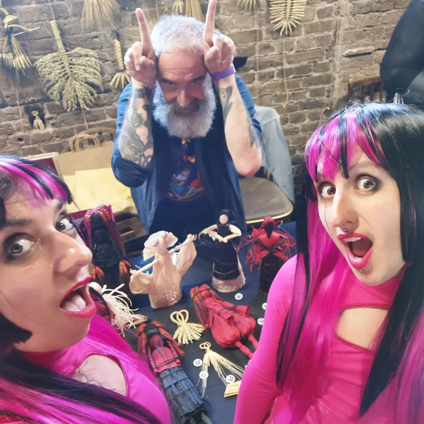 Freshly landed from our holidays we rolled into the @satanicfleamarket Dark Arts Fayre at @thevanguardcamden last Sunday, bringing all the sensory children and our one of a kind clothes. It was really sweet to see a sea of friendly familiar faces and