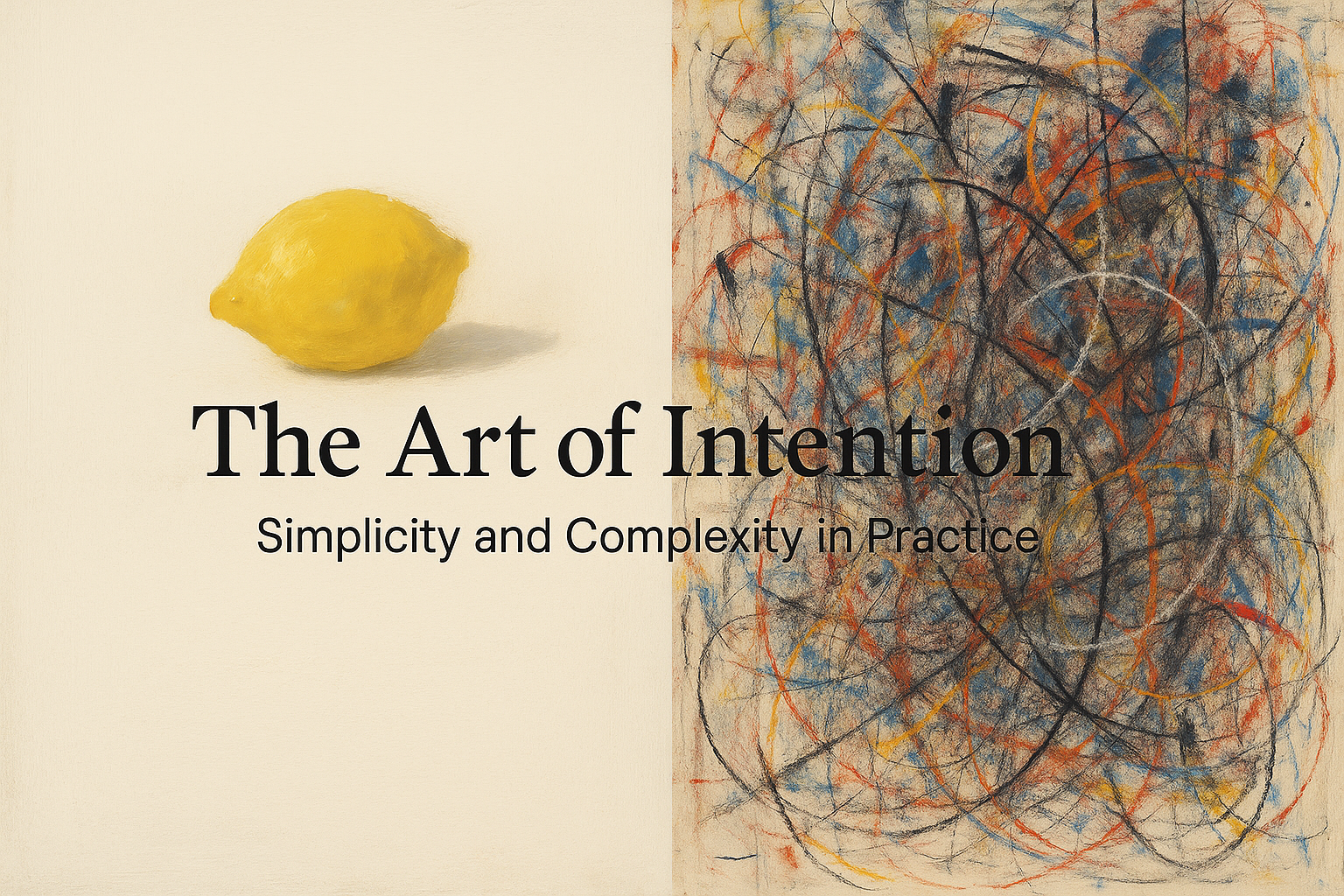 The Art of Intention: Simplicity and Complexity in Practice
