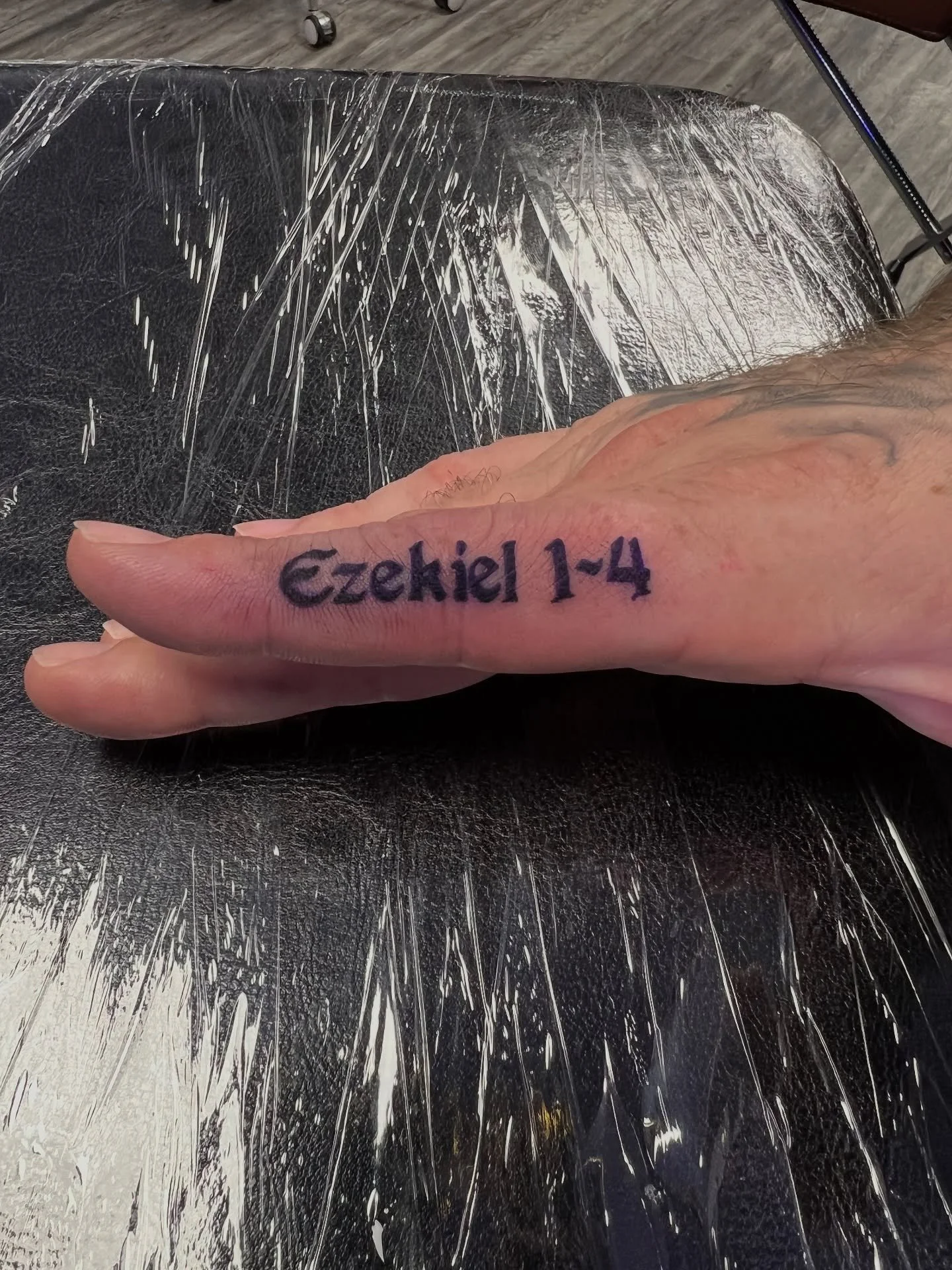 Ezekiel 1&ndash;4 on @sean_foy 

A simple tattoo on my husband&rsquo;s finger, but a profound reminder of the calling on his life.

We read the Word together every night.
We pray together throughout the day.
And last week, we watched the power of God