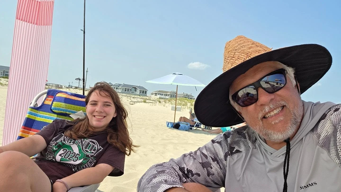Chillin on the salty coast with the kidos.  Something about salt air and waves, soothing. #saltlife #relax #summerfun