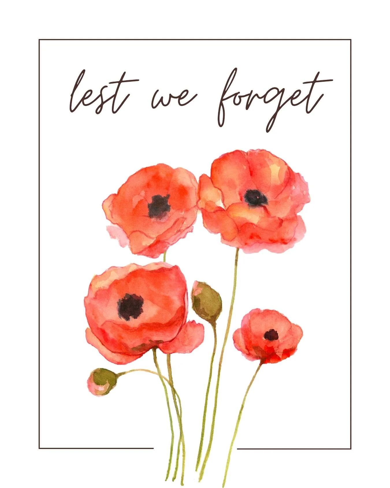 Today, we pause to remember.

To honour the courage, sacrifice, and service of all who have fought for our freedom.

Lest we forget. ❤️