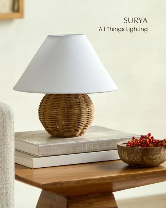 New lighting, fresh perspective ✨

Introducing the latest additions from @suryasocial &mdash;where texture, form, and glow come together to transform every corner. From sculptural table lamps to statement chandeliers and everything in between, these 