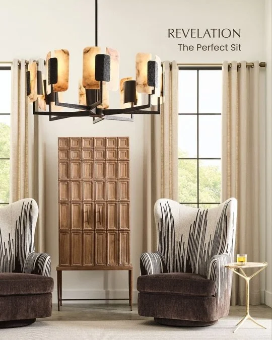 Statement seating, redefined. 

Explore accent chairs and sofas by @revelationbyuttermost that blend sculptural design with everyday comfort&mdash;made to stand out in every space.