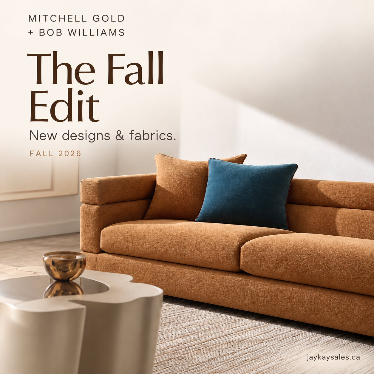 Mitchell Gold + Bob Williams Fall 2026 New Designs and Fabrics