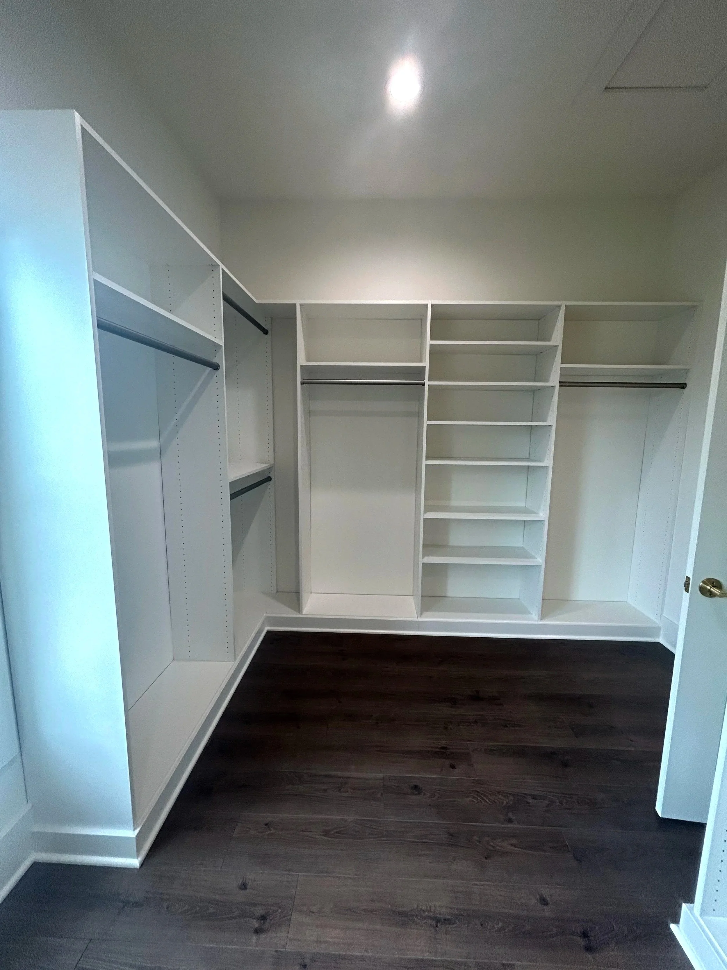 New closet installation