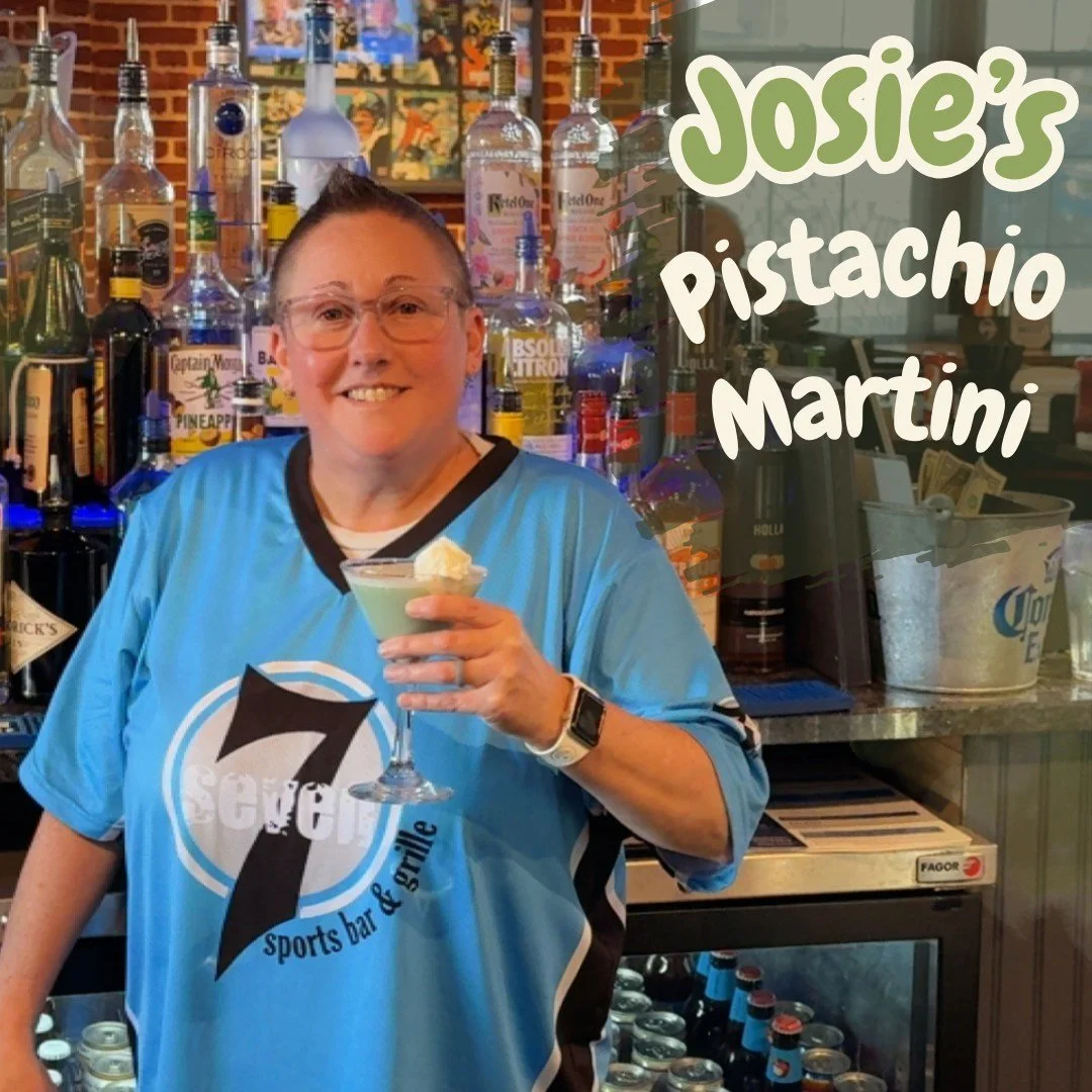 Josie understood the assignment 👏 
We&rsquo;re kicking off our featured employee drinks with her Pistachio Martini. Available all February. 🍸💚