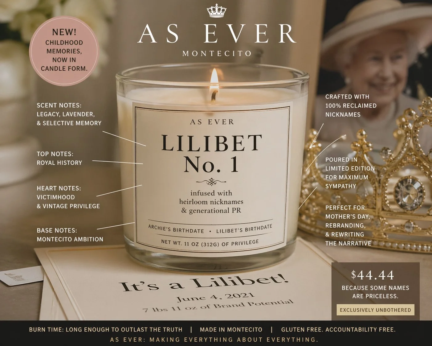 As Ever candles Lilibet brand
