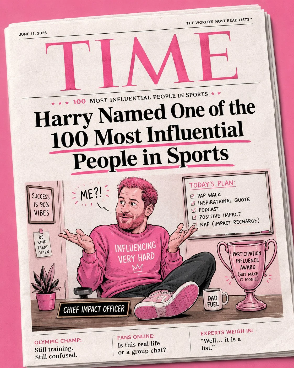 Prince Harry TIME100 Sports