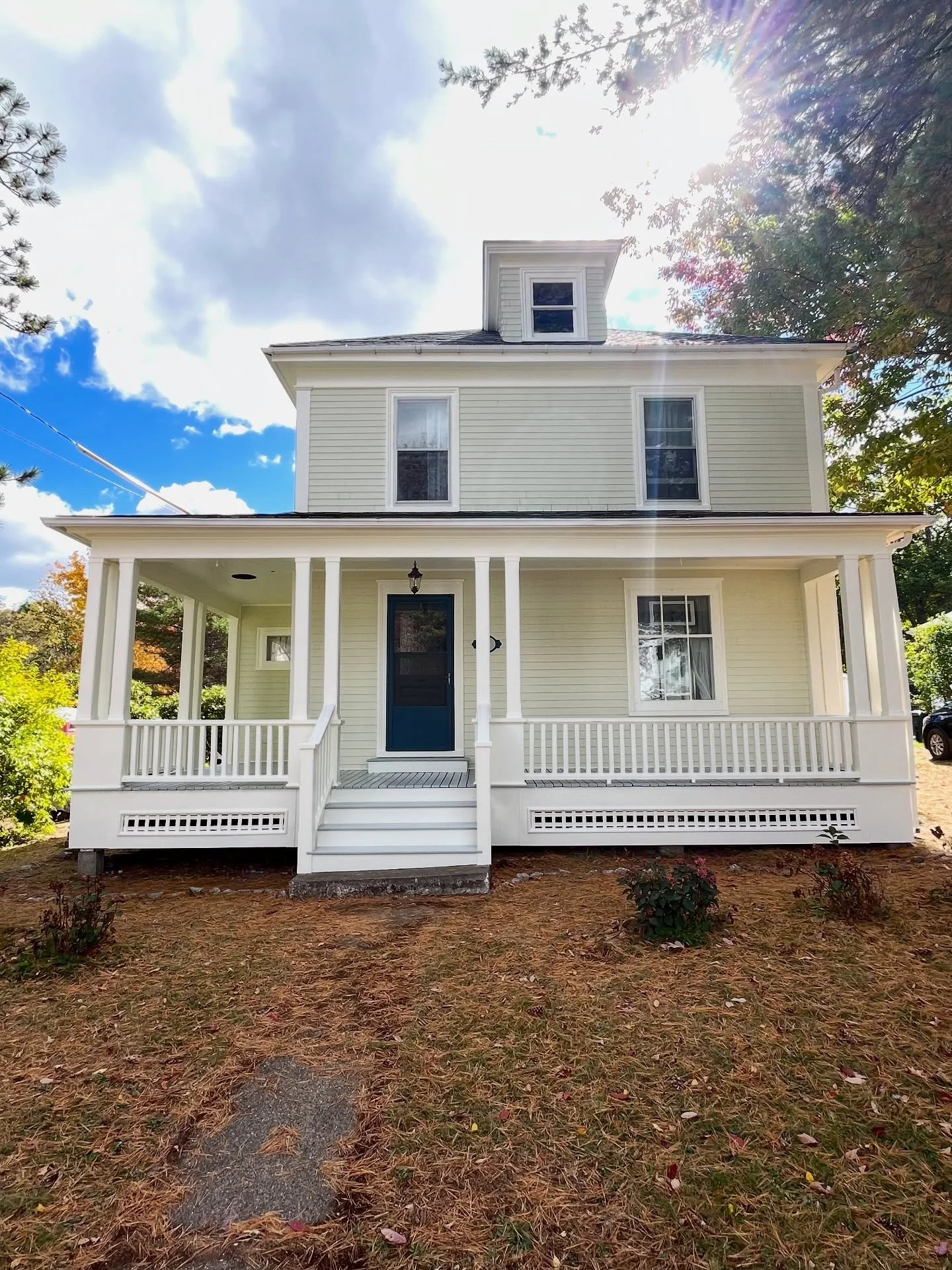 And another completed today! Main house, art studio and veranda prepped and painted. Wood work by Clear Wood Carpentry! Highly detailed heritage rebuild and mouldings on veranda.